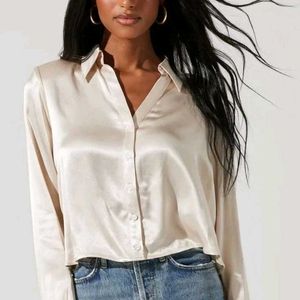 Zara Satin Shirt 🍨🍦