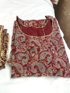 Paisley Print Kurti Set