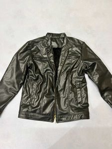 Stylish Black Faux Leather Jacket