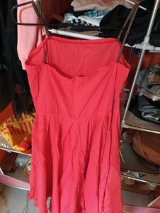 Coral Spaghetti Strap Top