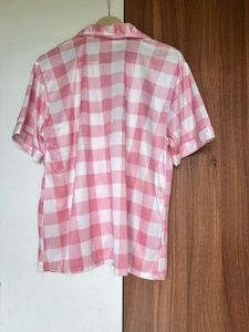 Pink Checkered Pajama Set