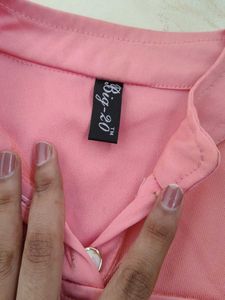 Fancy Peach Crop Top