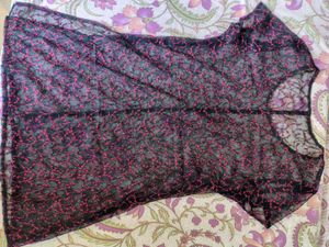 Floral Lace Mini Dress