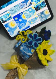 Van Gogh Themed Aesthetic ‘Starry Night’ Bouquet