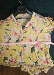 Super Cool/Breathable Floral Yellow Dress