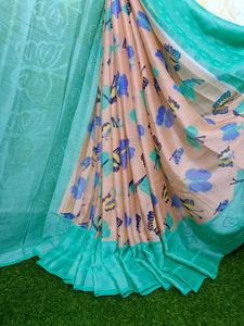 Chiffon Brasso Saree New