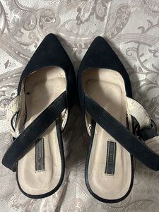 Black Open Heels