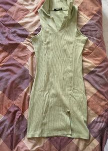 Side Cut Collar Dress