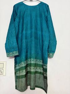 Chanderi Silk Kurta with Zari Work Dupatta &amp;salwar