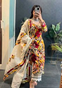Floral Mul Cotton Suit Set