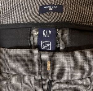 GAP Gray Wide Leg Trousers for Women