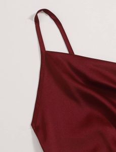 Women&#39;s &amp; Girls&#39; Tie Back Satin Crop Cami Top