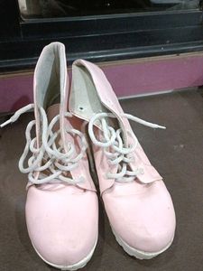 Pink Heel Boots