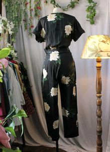 Zara Floral Wrap Jumpsuit