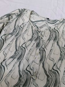 White Grey Top