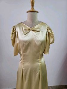 Elegant Gold Maxi Dress