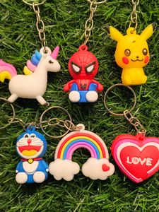 Pack Of 10 Premium Quality Silicon Key Chain