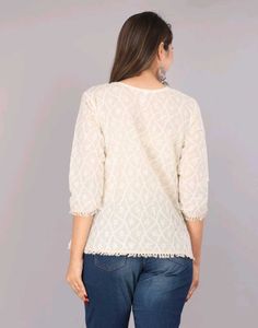 Cotton Off White top
