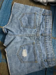 Denim Demezed Shorts