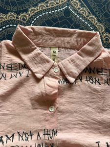 Pink Graphic Print Shirt