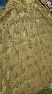 Heavy Golden Lehenga Pure