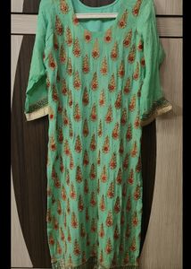 Green Suit With Heavy Work