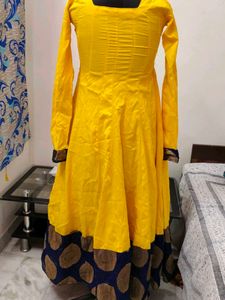 Elegant Yellow Ethnic Gown