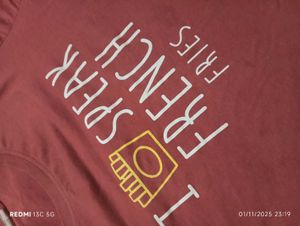 Cute tshirt for women &#39;I Speak French Fries&#39;