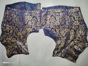Blue &amp; Gold Floral Blouse