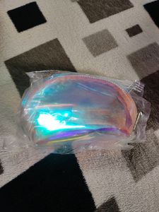 Myglamm small holographic Pouch