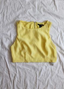 Forever 21 Yellow Crop Top