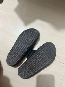 Black Buckle Slides