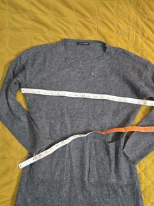 Gray Long Sleeve Sweater Dress size M