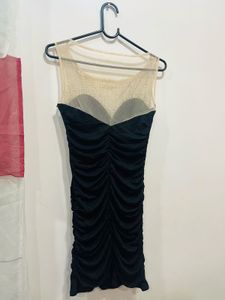 Sequin Detailing Little Black Dress