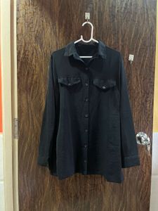 34 Bust Black Shirt For Women