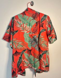 Tropical Print Short Sleeve Shirt