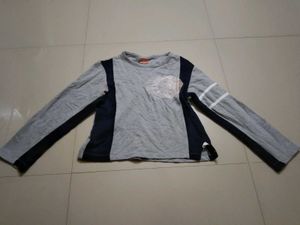 GREY CROPPED SWEATSHIRT FOR WOMEN