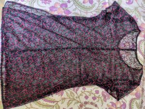 Floral Lace Mini Dress