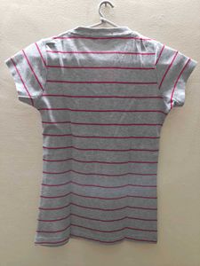 Grey Striped Top
