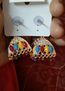 Combo Of Jhumka And Ear Tops