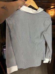 Striped Button-Down Shirt