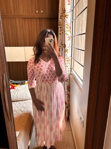 Pretty Pink And White Gown