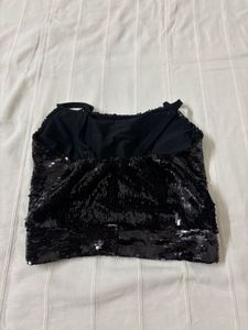 Designer Sequins Blouse (Black)
