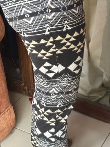 Patterned Casual Pants