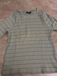 Striped Ribbed Tee
