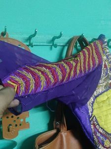 Purple Kurta With Dupatta