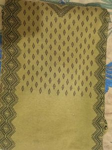 Patterned Olive T-Shirt