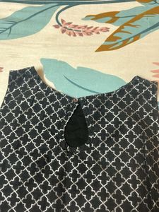 Black &amp; White Patterned Dress