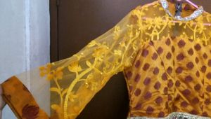 Mustard yellow Ethnic Gown