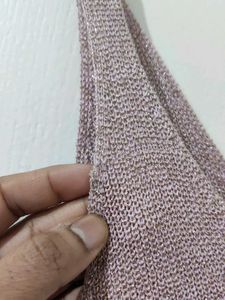 Pink Shimmery Acrylic Top